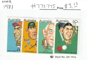 Australien #772-775 "Australian Sportsmen" postfrisch 1981 - Bild 1 von 1
