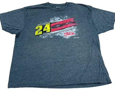 Camisa Jeff Gordon Hombres 3XL Gris Camiseta NASCAR Carreras Delgada Ligera Adulto 24 * Foto 1 de 4
