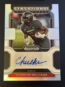 2022 Panini Prizm Draft Picks Sensational Signatures Silver #40 Charles Williams - Picture 1 of 2