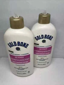 (2) Gold Bond Age Renew Strength & Resilience Body Firming 13 oz Pump Broken ‼️ - Picture 1 of 2