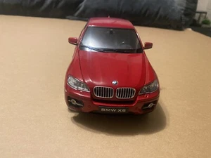 WELLY 18031 BMW X6 1/18 DRUCKGUSS MODELLAUTO ROT - Bild 1 von 4