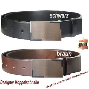 Ledergürtel, Gürtel aus Vollrindleder+koppelschnalle,3,4 cm.; NEU!;SEHR STABIL! - Bild 1 von 1