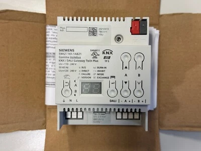 Siemens 5WG1141-1AB21 EIB KNX DALI Gateway Twin N 141/21 2x64 Neu - Bild 1 von 2