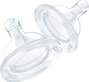 Tettarella Silicone Per Biberon Physio Chicco 4m+ Flusso Veloce o Pappa 2 Pezzi - Foto 1 di 3