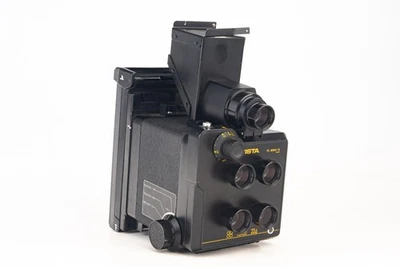 Wista FL 8560-S I.DEE 224 Spiegelreflexkamera mit 4 Objektiven und Polaroid Rückseite AS-IS V27 - Bild 1 von 4