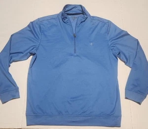IZOD Men's Quarter Zip Pullover Size M Blue - Picture 1 of 9