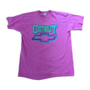 Vintage Chevrolet Chevy Shirt Bowtie Logo Pink FOTL 1992 The Underground Inc XXL USA - Bild 1 von 24
