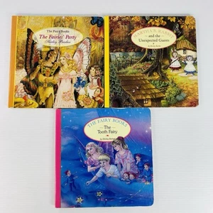 x3 Shirley Barber Board Book Lot Vintage 90s Fairies Hardcover Martha B Rabbit - Picture 1 of 12