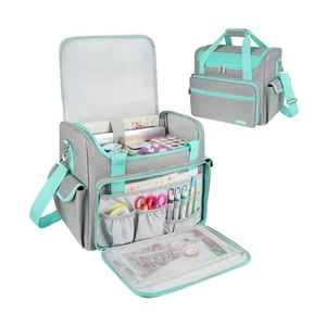 Borsa Artigianale per Forniture di Scrapbook, Grande Borsa per Slapbook con 15,6'' Laptop Sle... - Foto 1 di 7