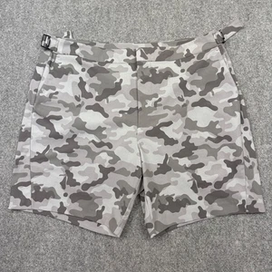 G/Fore G4 Golf Shorts Men's 34 Gray Camo Stretch Performance Adjustable Waist - Picture 1 of 8