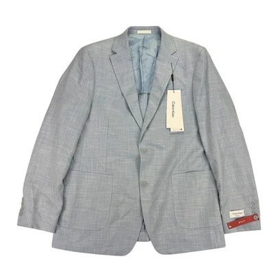 Calvin Klein мужской X Slim Fit мягкий твердый Sport пальто светло-синий 44L - Изображение 1 из 4