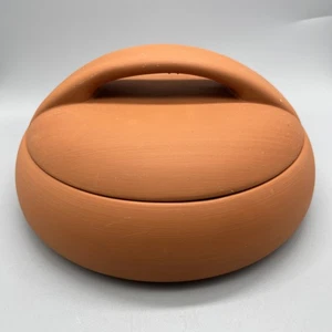 Vintage Bortner & Bortner Terra Cotta Tortilla Warmer Dish Glazed Interior EUC!! - Picture 1 of 12