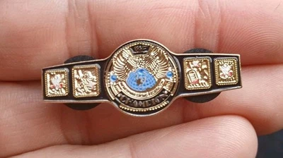 Cinturón Campeonato Winged Eagle WWF Pin Esmalte Personalizado Años 90 Champion Attitude WWE R Foto 1 de 3