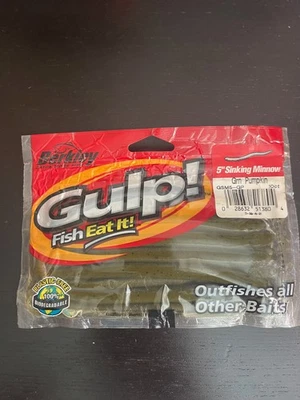 Berkley Gulp! Minnow 4-5" hundimiento 10-12ct muchos colores nuevo en paquete Foto 1 de 4