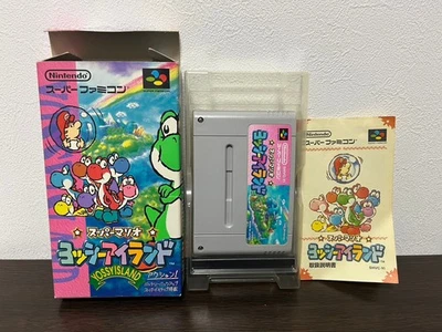 Yoshi Island Super Mario World 2 Nintendo Super Famicom SNES SFC Japan Tested - Image 1 of 4