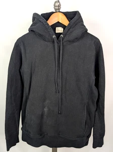 3SIXTEEN Heavyweight Cotton Hoodie Sz L Black Made in Canada Men's - Picture 1 of 8