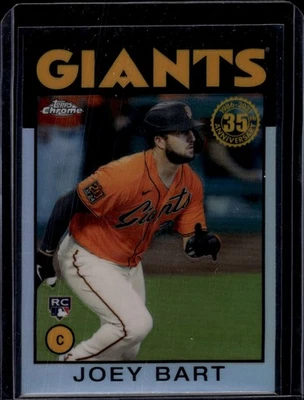 2021 Topps Chrome 1986 Topps Baseball #86BC-15 Joey Bart San Francisco Giants - Image 1 of 2