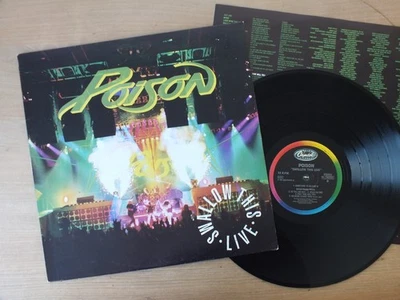 Poison    Swallow This Live  1st Press  ITALY  1991    LP  ois  Vinyl   vg++ - Bild 1 von 2