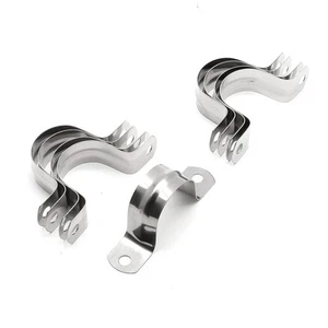16Pcs 1 1/4 Inch Stainless Steel Conduit Clamps, Two Hole Strap U Bracket Rig... - Picture 1 of 7