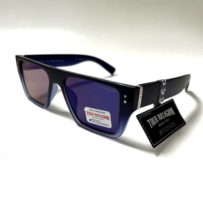 Новые оригинальные прямоугольные солнцезащитные очки TRUE RELIGION матовые градиентные ацетатные - Изображение 1 из 4