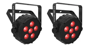 (2) Chauvet DJ SLIMPAR T6 BT ILS D-Fi USB DMX RGB LED Wash Up-Lights w/Bluetooth - Picture 1 of 7