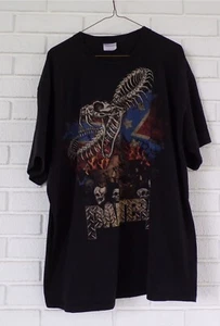 Vintage Herren 2XL Faded Pantera Snake Skull Spell Out Band T-Shirt schwarz Baumwolle - Bild 1 von 9