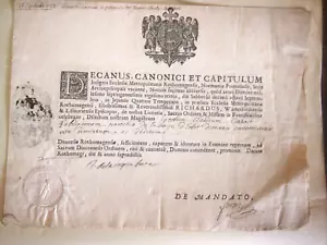 religion LETTRE DE DIACONAT la haye 1723 - Foto 1 di 1