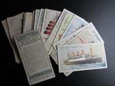 Will`s Cigarettes 1924 Merchant Ships of the World Cards Variants (e33)