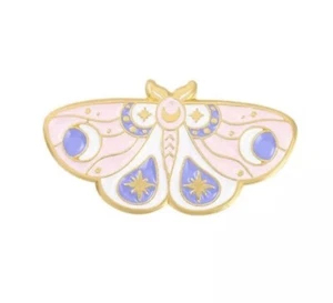 Butterfly Enamel Pin Brooch Cute Accessories Pink Blue Black Gift - Picture 1 of 4