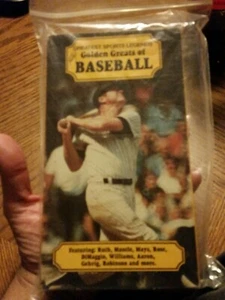 The Golden Greats of Baseball VHS Video Tape Movie - Imagen 1 de 2
