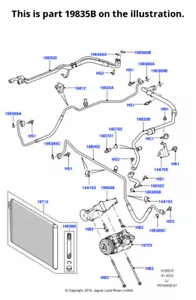 Land Rover Genuine Hose A/C Air Con Fits Range Rover 2002-2009 JUE501190 - Picture 1 of 9