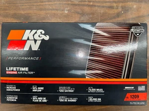 NEW K&N YA-1209 REPLACEMENT AIR FILTER FITS 2009-2015 YAMAHA YW125 ZUMA - Picture 1 of 4