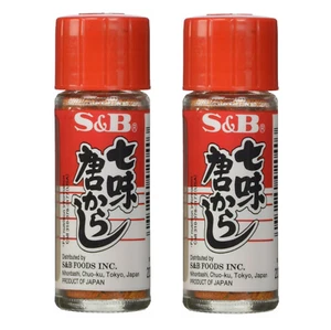 SET di 2 Mix Assortito Peperoncino Rosso Giapponese S&B Nanami (Shichimi) Togarashi - Foto 1 di 1