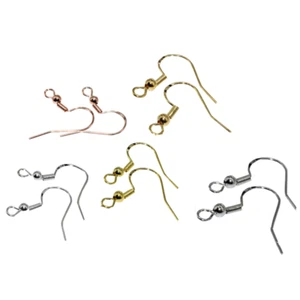 Wholesale Jewelry Findings 100-1000P 925 Sterling Silver Hook Earrings Ear Wires - Picture 1 of 11