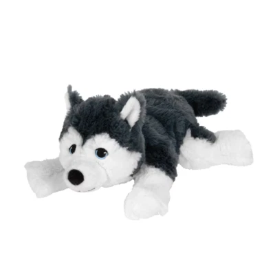 Muñeca de peluche Ikea perro husky siberiano juguete niños negro/blanco suave regalo de 10" Foto 1 de 4