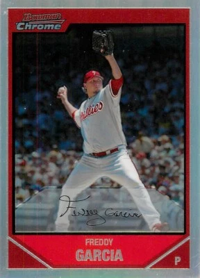 FREDDY GARCIA 2007 Bowman Chrome REFRACTOR #31 Phillies  - Image 1 of 2