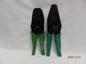 DUE (2) UTENSILI PER CRIMPATURA A RACCHETTA, RG58, RG59, RG8 - Foto 1 di 4