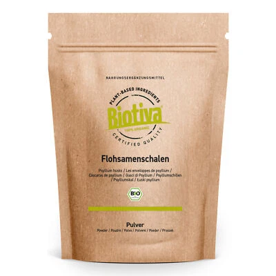 Flohsamenschalen Pulver Bio 500g Biotiva (41,98 EUR/kg)