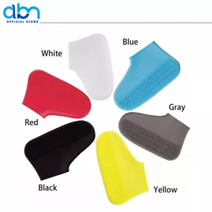 Waterproof Shoe Covers Resistant Silicone Overshoes Rain Boot Cover Protector - Picture 1 of 61
