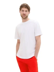 TOM TAILOR Camiseta Hombre Piquçe´ - Regular Fit S M L XL XXL 3XL Azul Blanco - Imagen 1 de 9