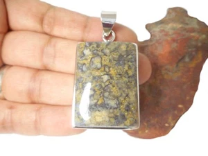 Colgante Star Galaxy Jasper plata esterlina 925 piedras preciosas - Imagen 1 de 5
