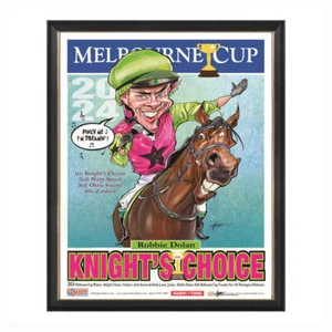 Knight's Choice 2024 Melbourne Cup Champion Horse Racing Harv Time Print Framed - Picture 1 of 1