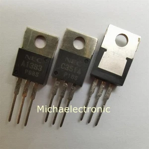 5pairs 2SA1383 2SC3514 A1383 C3514 Genuine New NEC TO-220 - Picture 1 of 6