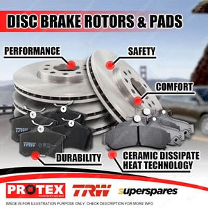 Front + Rear Disc Brake Rotors Pads for Mini Cabrio R52 Cooper R50 S R53 02-06 - Picture 1 of 2