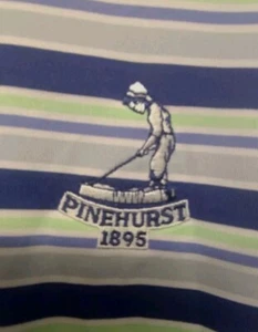 Donald Ross Herren XL "Pinehurst" Golf Polo Kurzarm gestreift - Bild 1 von 8