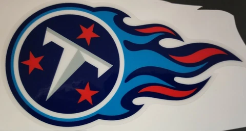 Tennessee Titans Full Size football helmet decals set Cover