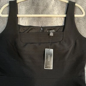 NUEVO Vestido Alfani Sin Mangas Escote Cuadrado Elastizado Negro Para Mujer’s 10 - Imagen 1 de 5
