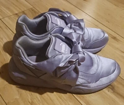 Puma Fenty By Rihanna Lavender Chunky Satin Bow Woman US Size 6 Sneakers - Image 1 of 4