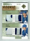 11-12 Ud Ultimate Duos  Joe Colborne--Matt Frattin  /35  Rookies  Quad Patches