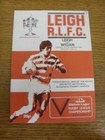 14/11/1982 Rugby League Programme: Leigh v Wigan  (team changes, number on front